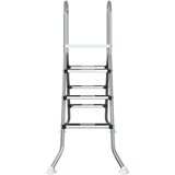  Ljestve za bazen iznad tla 100 cm 3-Step Nehrđajući čelik 304 | shoptok.hr