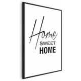  Plakat - Black and White: Home Sweet Home 29.7x42 Crni okvir Slike