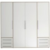 Modern Living omara s klasičnimi vrati lyss, bela, hrast, 206 cm | Shoptok.si