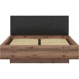 MID.YOU postelja 160 cm x 200 cm , leseni material črna, barve hrasta | Shoptok.si