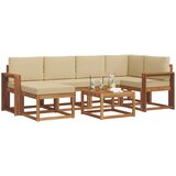  Set vanjskih sofa 7 kom. Prirodna i bež | shoptok.hr
