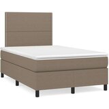 Box spring postelja z vzmetnico taupe 120x200 cm blago, (20895397) | Shoptok.si