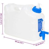  Spremnik za vodu sa slavinom i dozatorom sapuna 10 L plastični | shoptok.hr
