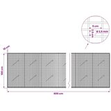  Gabion s žicom debljine 3 5 mm i mrežom 5x2 5 cm 600x10x100 cm - 10 cm 100 cm 600 cm | shoptok.hr