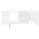 Maison Chic Klubska mizica - kavna mizica - Nizka mizica visok sijaj bela 90x50x40 cm inženirski les, (21752330) Cene