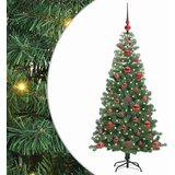  Božićno drvce s 150 LED svjetlima s stalakom Zelena 120 cm PVC | shoptok.hr