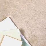  Faux Rabbit Fur Rug Olite Sivo-smeđa 60 x 90 cm Poliester | shoptok.hr