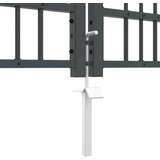 Kapija s vrhom u obliku koplja KAMPEN 305 x 100 cm Čelik Siva | shoptok.hr