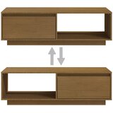  Stolić za kavu boja meda 110 x 50 x 33,5 cm od masivne borovine | shoptok.hr