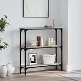  Konzolni stol siva boja hrasta 75x22 5x75 cm konstruirano drvo | shoptok.hr