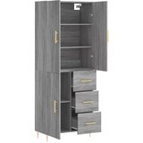  Visoka komoda siva sonome 69,5x34x180 cm od konstruiranog drva | shoptok.hr