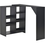  Barski stol s pomičnom policom crni 138 x 39 x 110 cm | shoptok.hr