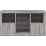 vidaXL Komoda s LED svjetlima boja sivog hrasta 123x37x67 cm | shoptok.hr
