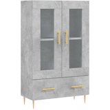  Visoka komoda boja betona 69,5 x 31 x 115 cm konstruirano drvo | shoptok.hr