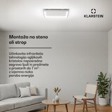 Klarstein Wondersky infracrvena ploča | 360 W | 7 m² | Minimalistički dizajn | 60 cm x 60 cm | shoptok.hr