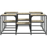  Stolić za kavu boja hrasta 91x91x40 cm konstruirano drvo | shoptok.hr