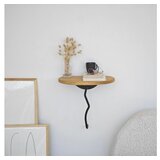 Hanah home zidna polica leo black oak