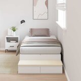  Krevet s ladicama s ladicama Bijelo 90 cm Konstruirano drvo | shoptok.hr
