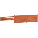  Krevetna konstrukcija Vosak smeđa 205,5 x 185,5 x 51 cm | shoptok.hr