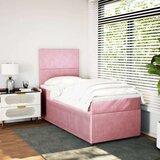 Box spring krevet s madracem ružičasti 90x190 cm baršunasti | shoptok.hr