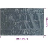  Plutajući PE solarni pokrov za bazen 260 x 160 cm crno-plavi | shoptok.hr
