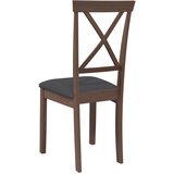 vidaXL Jedilni stoli z blazinami 2 kosa Brown Solid Wood Rubber | Shoptok.si