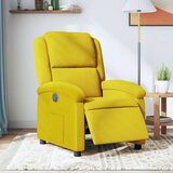  The Living Store Električni naslanjač rumen žamet - Električni Naslanjač, (21493720) | Shoptok.si