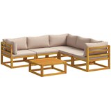  Set sofe 6 kom. Prirodna Čvrsto drvo akacije | shoptok.hr
