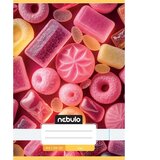 NEBULO spajalica obična bilježnica A5 20-32 slatki uzorak - slatkiši | shoptok.hr