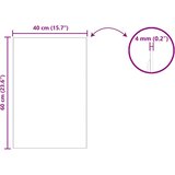  Zidno ogledalo Pravokutni 40 x 60 cm Staklo otporno na udarce | shoptok.hr