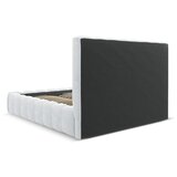 Micadoni Home Svijetlo sivi tapecirani bračni krevet s prostorom za odlaganje s podnicom 180x200 cm Kelp – | shoptok.hr