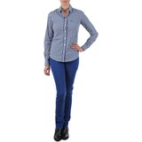 Gant Jeans straight N.Y. KATE COLORFUL TWILL PANT Modra cene