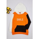 Trendyol Orange Boy's Hooded Color Block Cotton Knit Sweatshirt | ePonuda.com