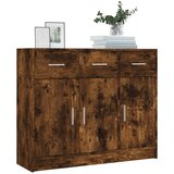  Komoda boja dimljenog hrasta 91x28x75 cm konstruirano drvo | shoptok.hr