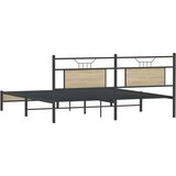 vidaXL Okvir kreveta bez madraca boja hrasta sonome 160x200 cm drveni | shoptok.hr