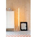 Zuiver Bež LED zatemnitvena stoječa svetilka s steklenim senčilom (višina 156 cm) Scotty – | Shoptok.si