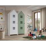 Vipack Bela/zelena otroška garderobna omara 115x171,5 cm CASAMI BRUGES – | Shoptok.si