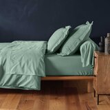 Douceur d intérieur Zelena napenjalna bombažna rjuha 90x190 cm Lina – | Shoptok.si