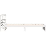  Okvir kreveta s uzglavljem bijeli 75x190 cm od borovine | Eponuda.com