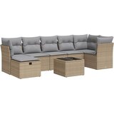  8-dijelni set vrtnih sofa od poliratana s jastucima bež | shoptok.hr
