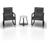 Bessagi Garden set za balkon mathilda, 3-Delno, črna, temno siva | Shoptok.si