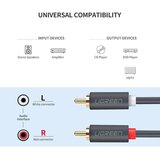 Ugreen (činč) na 2RCA (činč) kabel 2RCA 3m (črn), (20627555) | Shoptok.si
