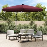  Vrtni suncobran s čeličnim stupom 300 cm bordo | shoptok.hr