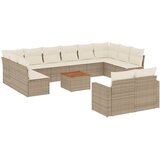  13-dijelni set vrtnih sofa s jastucima poliratan Bež | shoptok.hr