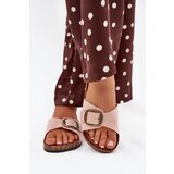Boto Women's sandals with buckle on cork platform pink Zavira | Shoptok.si