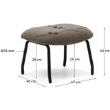 Kave Home Rjav tabure Belina – | Shoptok.si