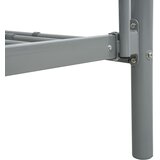  Okvir za krevet na kat sivi metalni 140 x 200 / 90 x 200 cm | shoptok.hr