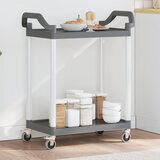 vidaXL 2-nadstropni voziček siv 81x41x92 cm aluminij | Shoptok.si