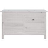  Vrtna kutija za pohranu bijela 99x49,5x58,5 cm masivna jelovina | shoptok.hr