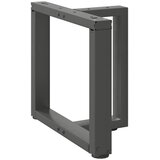  Noge za klub stolić T-oblika 2 kom antracit 50x25x(42-43) cm čelik | Eponuda.ba